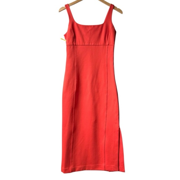 NWOT Spanx Ponte Midi Tank Dress Classic Sleeveless Shapewear Poppy Red Sz S - Picture 4 of 15